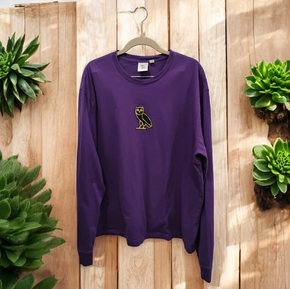 ✨100% Cotton, Long Sleeve Shirt with Owl logo